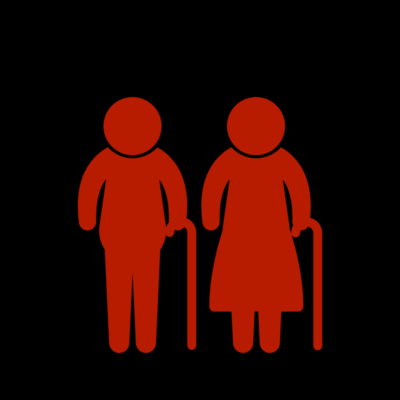 Elderly couple icon